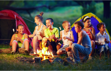 youth-campers-outdoors-around-fire