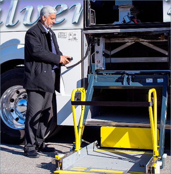 male-bus-driver-testing-wheelchair-access-ramp